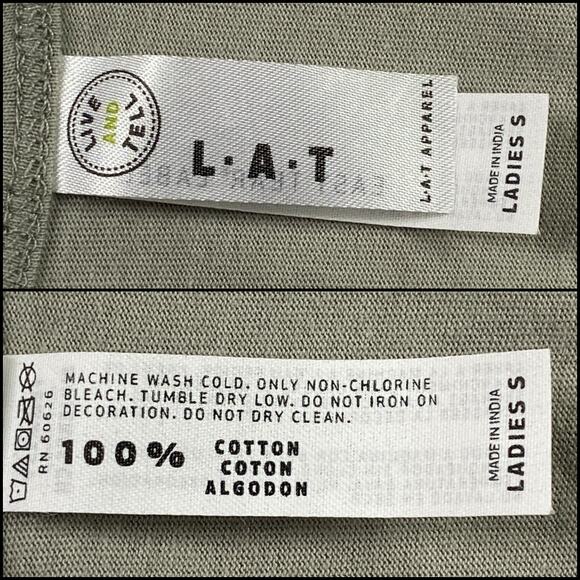 LAT Ladies Racerback Tank Dress Taupe White Size Small - Picture 4 of 8